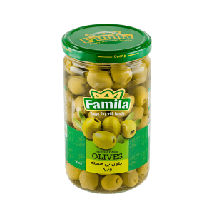 زیتون بی هسته ویژه (بی هسته درشت) 620گرمی فامیلا