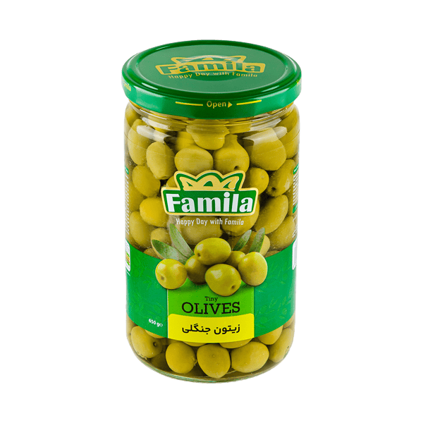 زیتون جنگلی (ریز با هسته) 650گرمی فامیلا