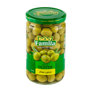زیتون ممتاز (با هسته معمولی) 650گرمی فامیلا